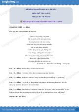 Đề thi giữa kì 2 Văn 9 - Đề số 2